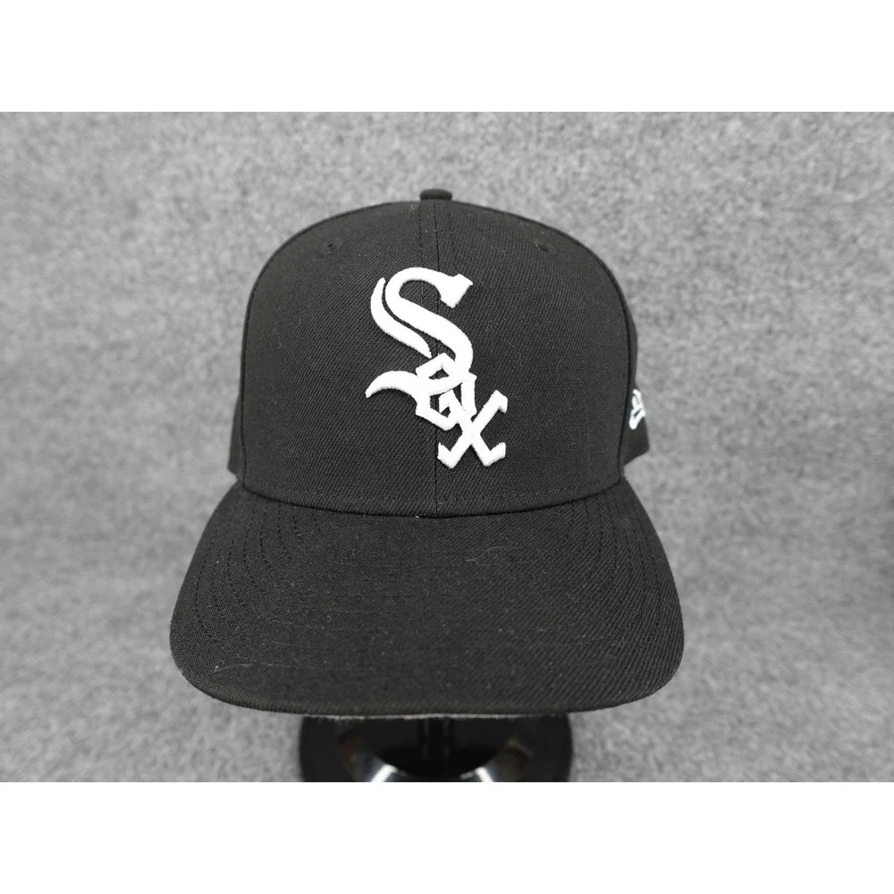 New Era Chicago White Sox Snapback Hat Mens OSFM Black‎ 9FIFTY MLB Cap